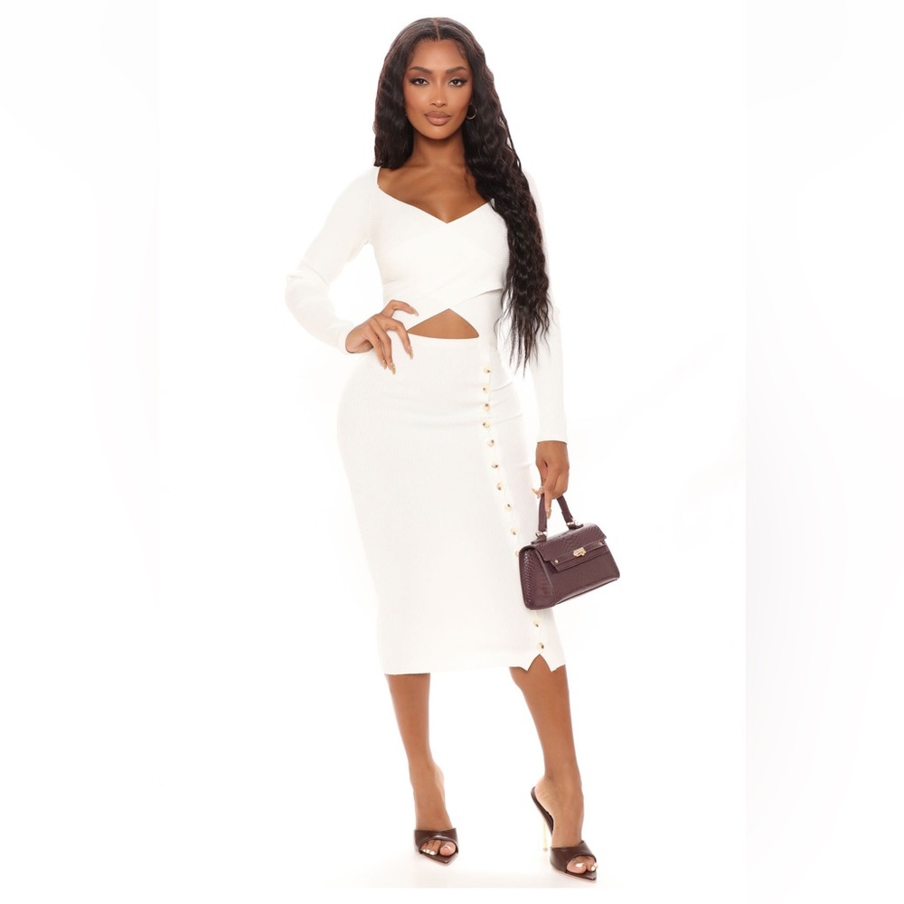 NWT Fashion Nova sweater midi dress S